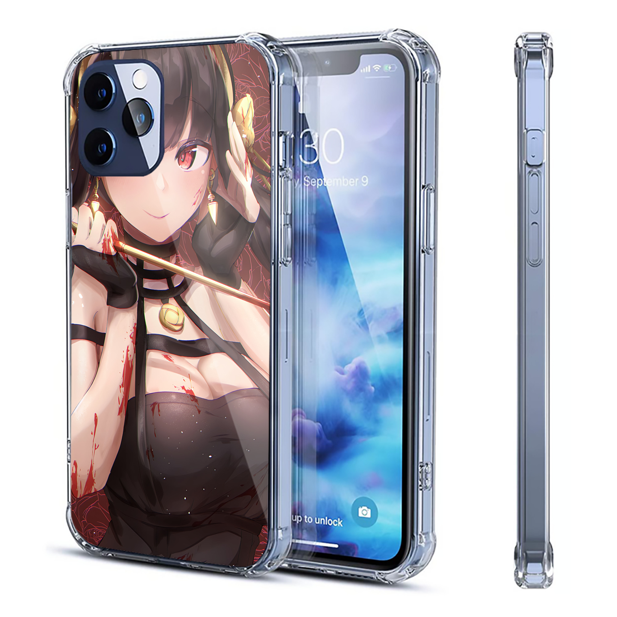 （画像用） SPY×FAMILY间谍家家酒 【iPhone 12シリーズ対応】透明スマホケース（クリアソフトケース）